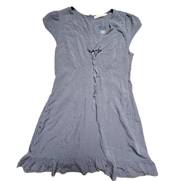 Abercrombie & Fitch Dress Prep School Flare Dress‎ Ruffle Polka Dot Y2K SP NWT - Picture 1 of 12